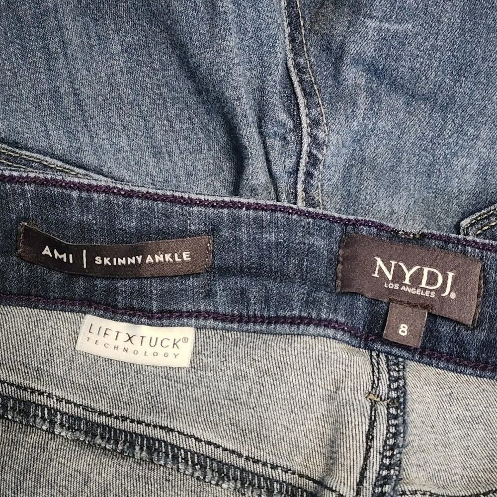 NYDJ Not Your Daughters Jeans Womens Size 8 Blue Ami Skinny Ankle Jean - Picture 3 of 4
